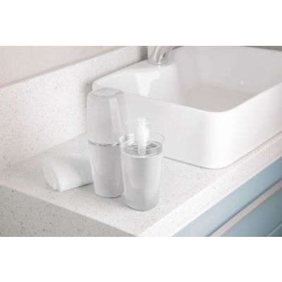 Porta Escova de Dente Ou Tule Branco