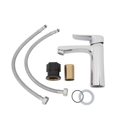 Torneira Misturador Monocomando para Banheiro de Mesa Bica Baixa 1/2'' Rio Cromado Addra