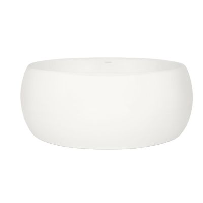 Cuba para Banheiro de Apoio Louça Redonda Branca 39cm Addra