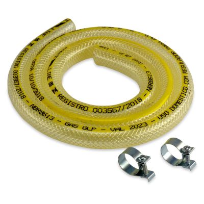 Mangueira de Gás 1,2m Force Line Trançada com Abraçadeira