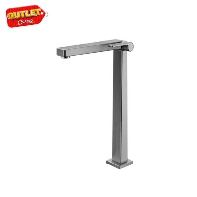 Toneira para Banheiro Docol Docolstillo Bica Alta 1/2" Grafite Escovado