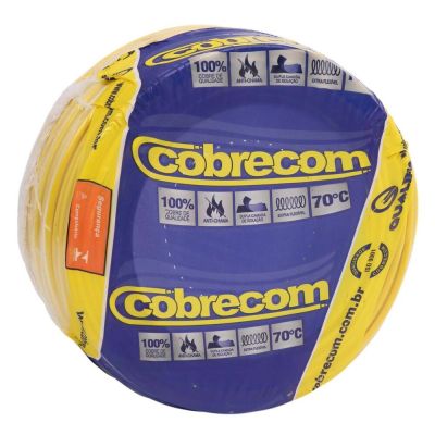 Cabo Flexível 450/750v Cobre Amarelo 2,5mmx100m Cobrecom