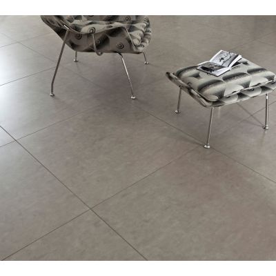 Porcelanato Cemento Concreto Retificado Acetinado 84x84 Elizabeth