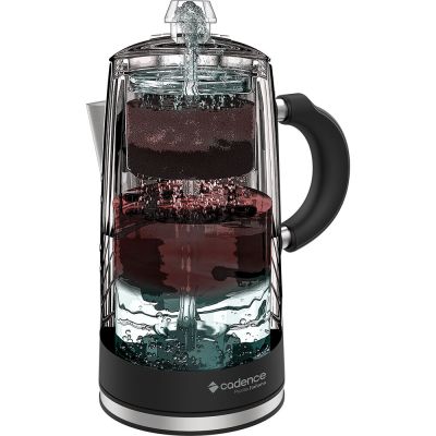 Cafeteira Italiana CAF105 750ml Inox/Preto Cadence