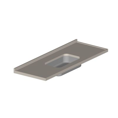 Pia de Cozinha L A Pias e Granitos Standard 150x56cm Granito Verde Ubatuba
