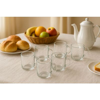 Jogo Caneca de Chá Casa&Ideia Fiesta 245ml 6 Peças