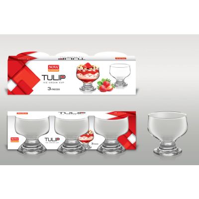 Jogo de Sobremesa Casa&Ideia 3 Peças Tulip