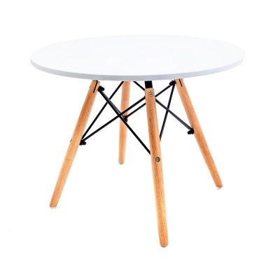 Mesa Redonda Empório Tiffany Eames 60x60cm Branca