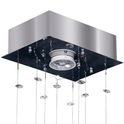 Plafon Bronzearte 1 Lâmpada Crystal Ball 35718 GU10 Cinza Escuro