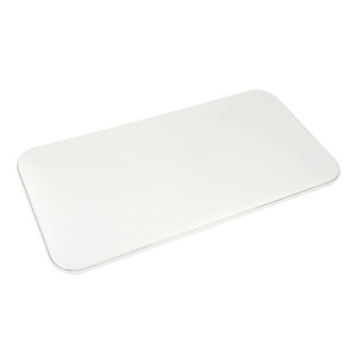 Plafon LED Slim 50W 3000K 50cm Retangular Luz Amarela Vitralux