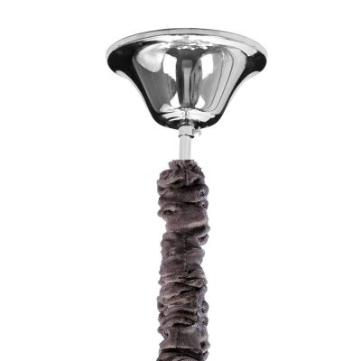 Lustre Bronzearte Clássico 3 Lâmpadas E14 Fume