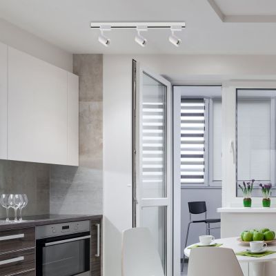 Trilho Track 38232 3 Lâmpadas Branco Luz Amarela Bronzearte
