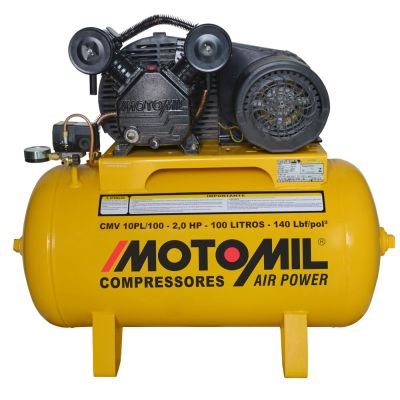 Compressor de Ar com Reservatório Airpower CMV10PL100 Garthen/Motomil