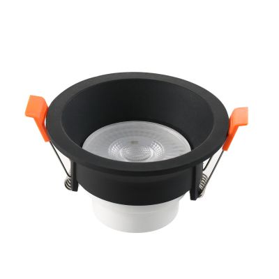 Spot Recuado Embutir LED Redondo Preto 6w 6.500k Luz Branco Frio Blumenau Iluminação