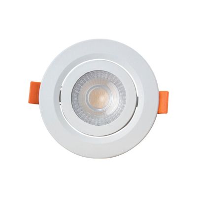 Spot Embutir LED Redondo 6w 3.000k Luz Branco Quente Blumenau Iluminação