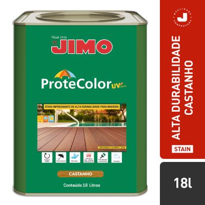 JIMO Protecolor UV Acabamento de Alta Durabilidade Progete e Embeleza Resistente ao Sol Chuva e Maresia Castanho Lata 18 Litros