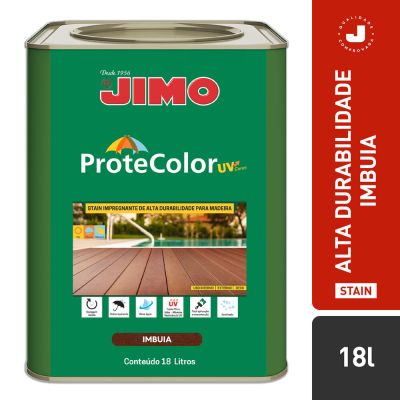 JIMO Protecolor UV Acabamento de Alta Durabilidade Progete e Embeleza Resistente ao Sol Chuva e Maresia Imbuia Lata 18 Litros