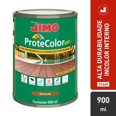JIMO Protecolor UV Acabamento de Alta Durabilidade Progete e Embeleza Resistente ao Sol Chuva e Maresia Incolor Interno Lata 900ml