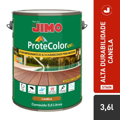 Jimo Protecolor UV Acabamento de Alta Durabilidade Progete e Embeleza Resistente ao Sol Chuva e Maresia Canela Galão 3,6 Litros