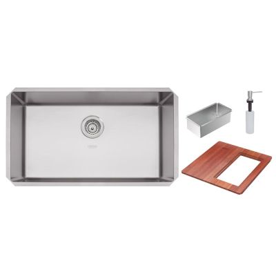 Cuba para Cozinha de Embutir Simples Quadrum 74x44cm Aço Inox Tramontina