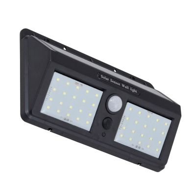 Luminaria Solar LED com Sensor 8W 3000K Bivolt Luz Amarela Gaya