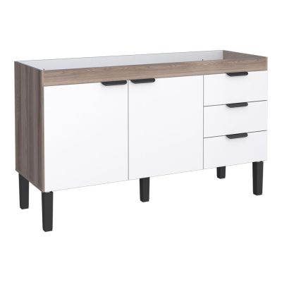 Balcão de Cozinha Flamingo 144cm Tamarindo Branco Cozimax