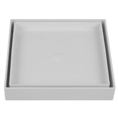 Ralo Linear Astra Oculto 15x15cm Bege