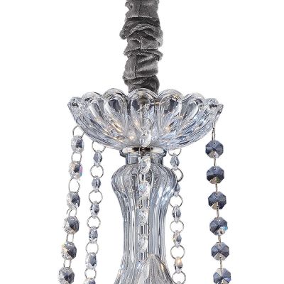 Lustre de Cristal Bronzearte 5 Lâmpadas E14 Clássico Transparente