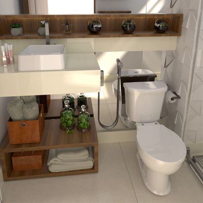 Vaso Sanitário com Caixa Acoplada Porto 6L Branco Luzarte