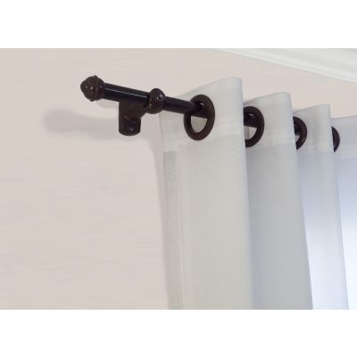 Kit Varão para Cortina Bella Arte Slim 1,5mx19mm Imbuia