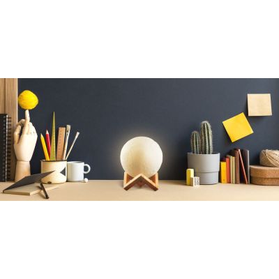 Luminária de Mesa Avant Luna Amarela 1,5W Bivolt