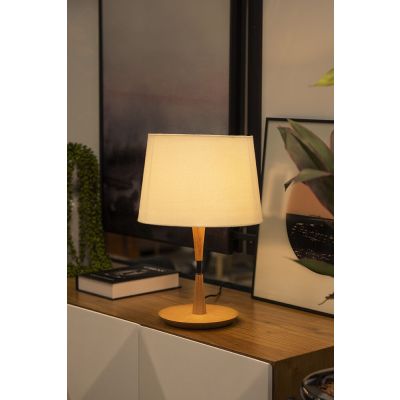 Abajur 1 Lâmpada Standard M E27 Castanho Madelustre