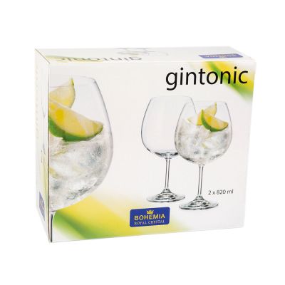 Jogo de Taças 2 Peças para Gin Cristal 820ml Bohemia