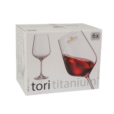 Jogo Taças Cristal 600ml 6 Peças Bohemia