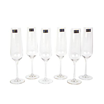 Jogo Taças Cristal Bohemia 210ml 6 Peças