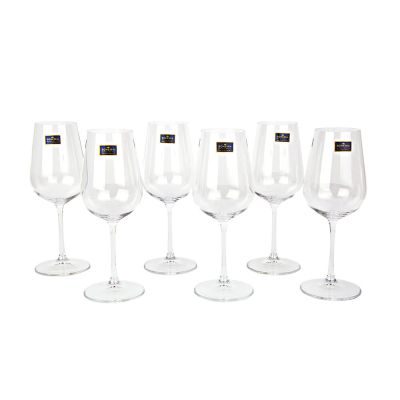Jogo Taças Cristal Bohemia 390ml 6 Peças