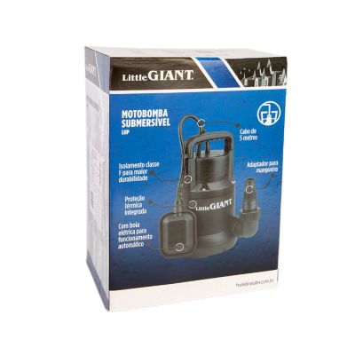 Motobomba Centrífuga para Drenagem Little Giant Lup-05 1/2 CV Monofásica 220V Schneider