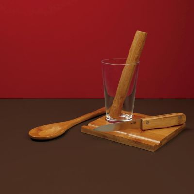 Conjunto para Caipirinha Mor 5 Peças Bambu