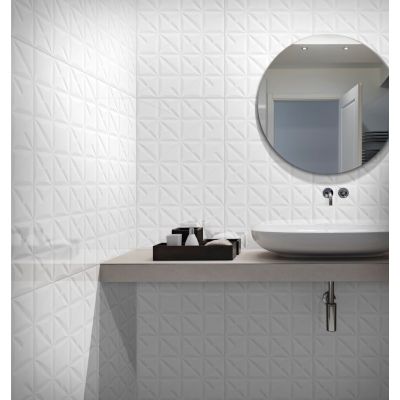 Revestimento Parede Bello Triunfo 771077 37x57 Bold Brilhante Branco Ilhabella