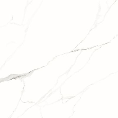 Porcelanato Polido Statuário PR24187 120x120 Retificado Branco Damme