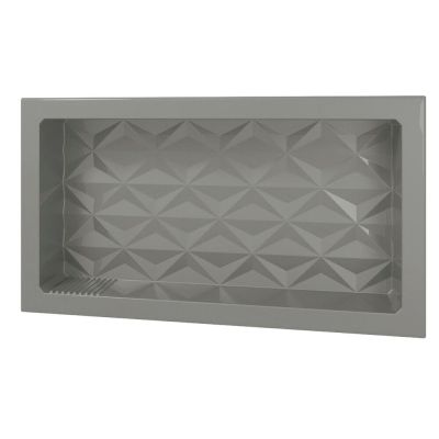 Nicho Tradicional Cinza em ABS 3D 63x35 Kasabelle