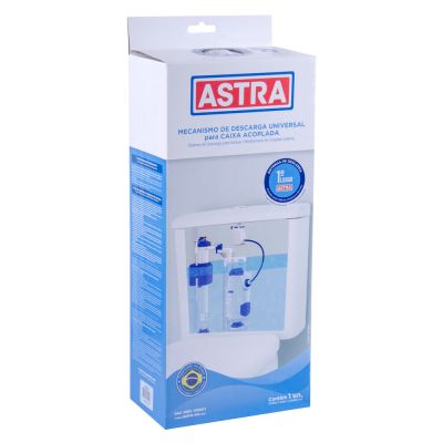 Kit Mecanismo Universal para Caixa Acoplada Astra MDU2/R Branco/Azul