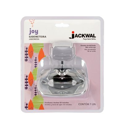Saboneteira de Parede Joy Cromado Jackwal