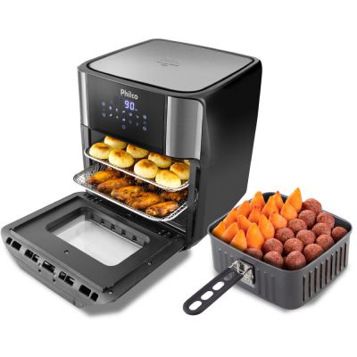 Fritadeira Elétrica Air Fryer Oven PFR2200PP 12L Preta Philco