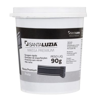 Multimassa Santa Luzia Flex Preto 90gr Pigmentado