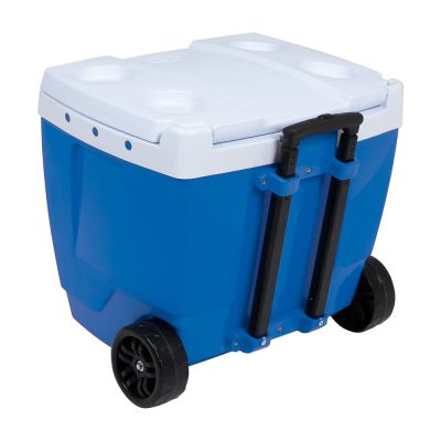 Caixa Térmica com Rodinhas Mor 42L Azul