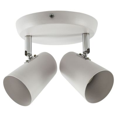Spot Sobrepor Bronzearte New Shor 2 Lâmpadas E27 Branco