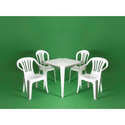Mesa de Plástico Mor Branca