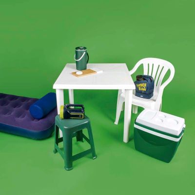 Mesa de Plástico Desmontável Mor Branca