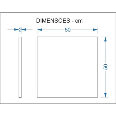 Piso Cimentício Via Acqua Bianco 50x50x2 Externo Cimentíssimo